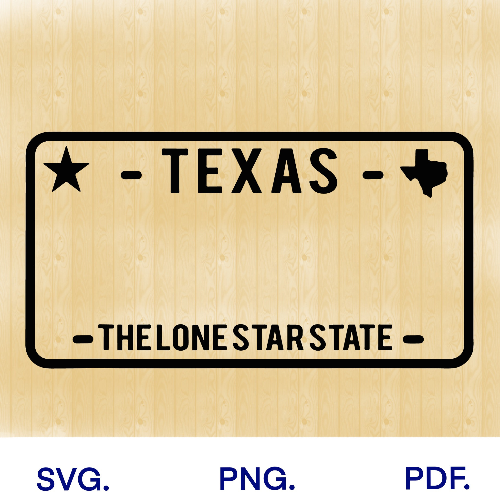 Texas Plate SVG - Etsy