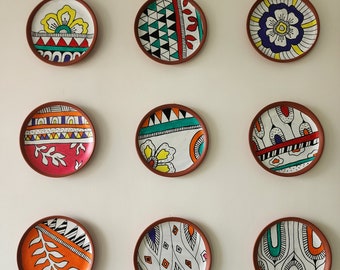 Decorative wall plates, Hand painted home décor wall plates,  wall hanging, wall decor, home decor, living room decor, gifting ideas