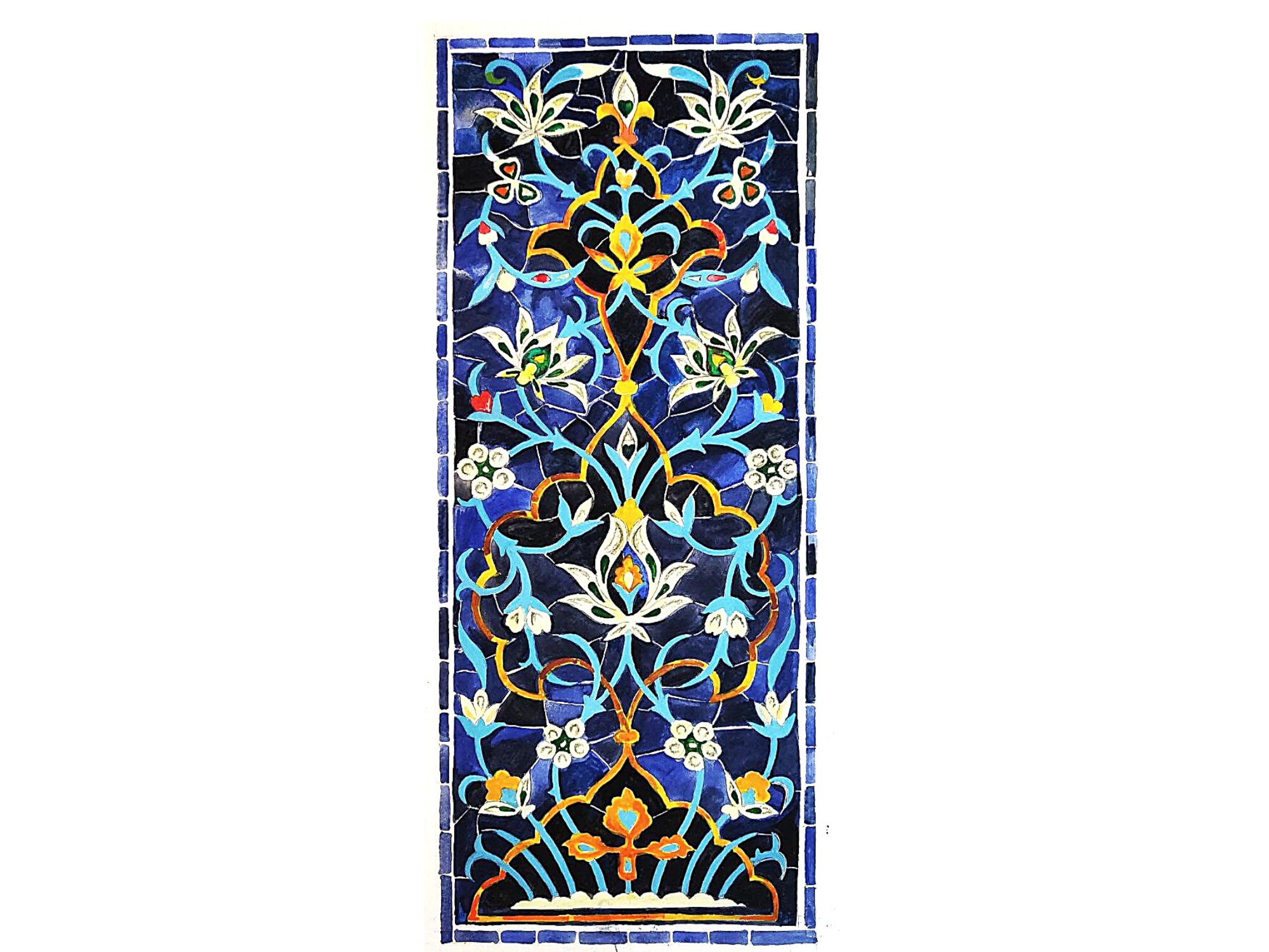 Persian tile art wall art print wall art wall frame home Etsy