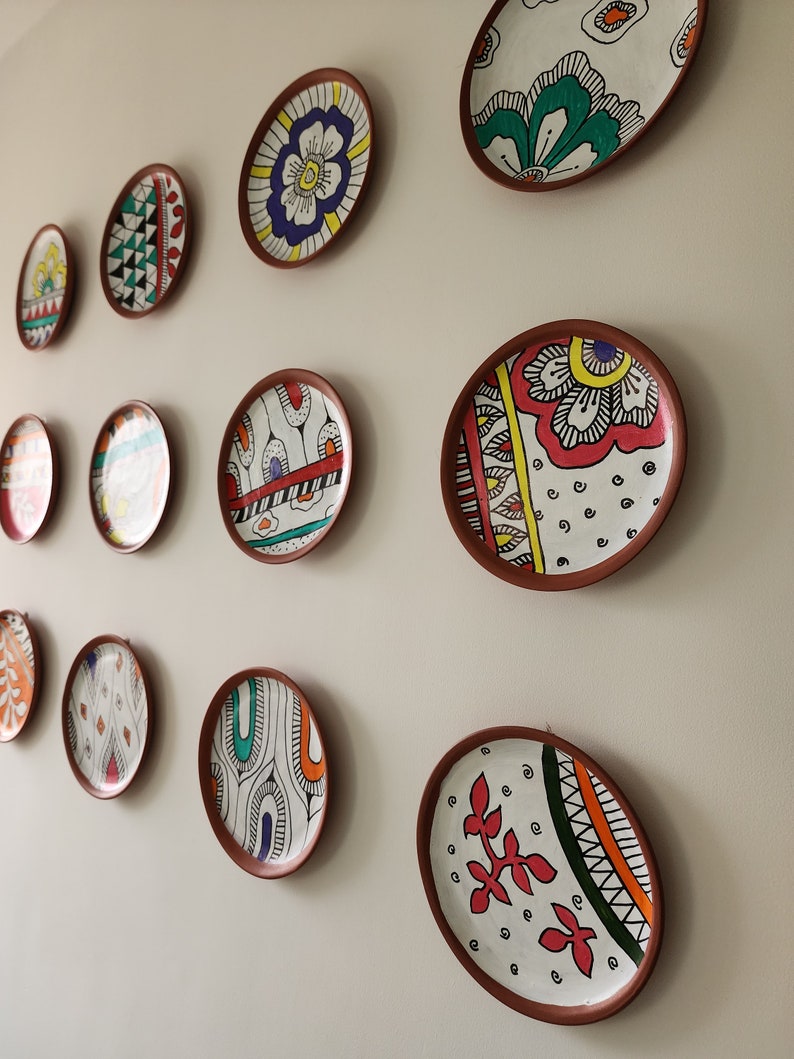 Terracotta Plate Art Terracotta Art Terracotta Plate Wall - Etsy