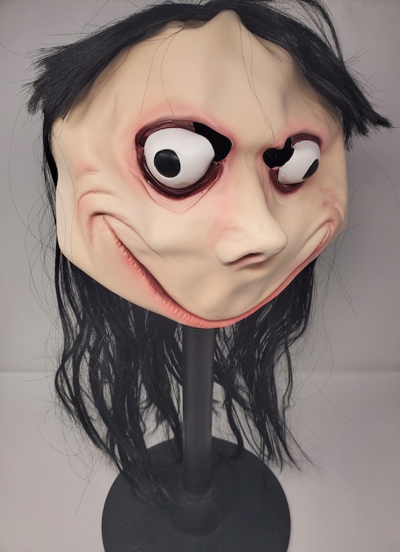 Latex Carnival Costume, Latex Face Meme Mask, Latex Fancy Dress