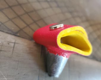 Leather leg weight for GAMEFowl ROOSTER Red & Yellow Color Gamefowl Accessories Gamebird Gamecock Poultry Supply
