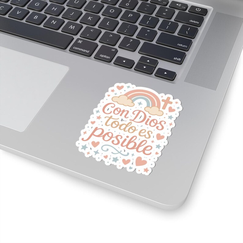 Con Dios Todo Es Posible Sticker: Christian Faith Decal - Etsy