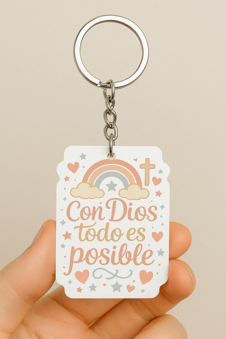 Con Dios Todo Es Posible SVG: Christian Rainbow Design (digital ...