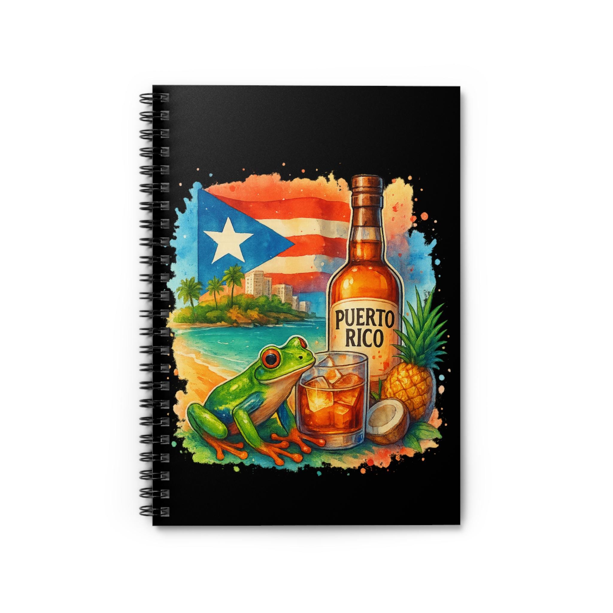 Puerto Rico Tropical Spiral Notebook, Travel Journal, Gift for ...