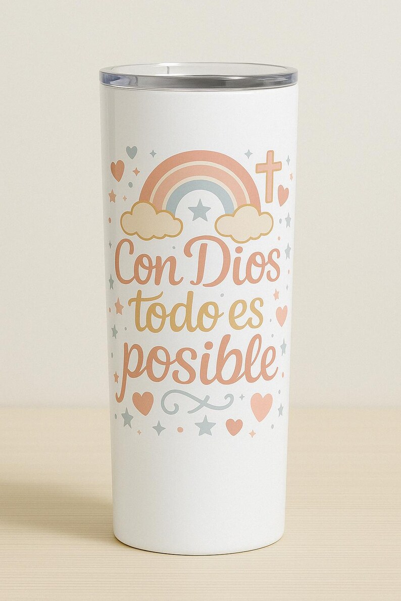Con Dios Todo Es Posible SVG: Christian Rainbow Design (digital ...