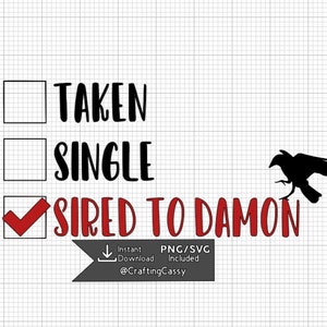 Sired To Damon SVG-- 2 Style Bundle