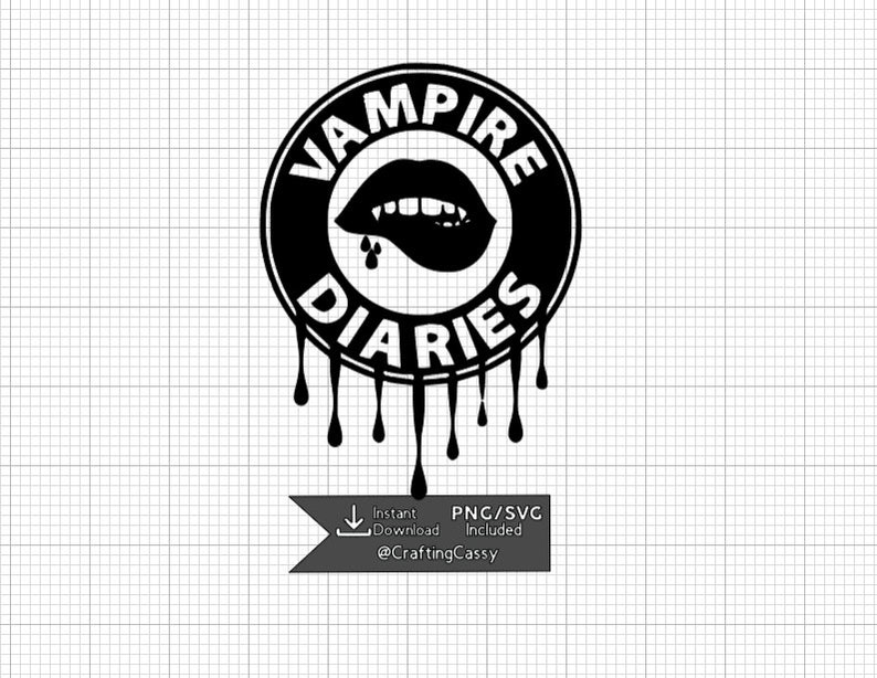 Mock Vampire Diaries Logo SVG zdjęcie 1