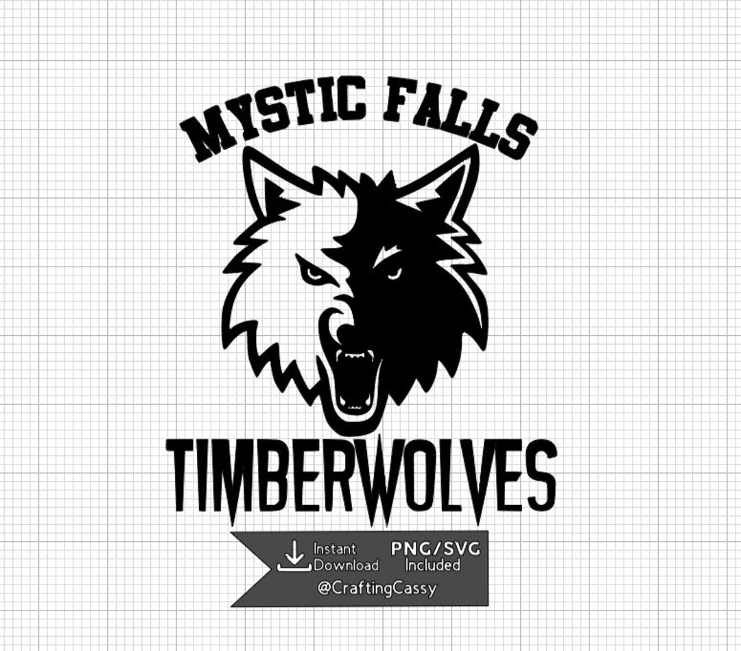 Svg File Timberwolf Mystic Falls Timberwolves SVG - Etsy