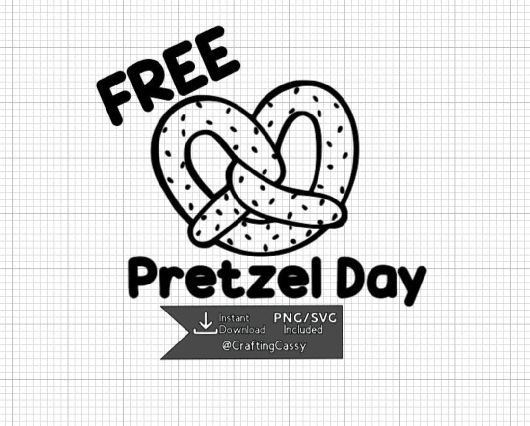 Free Pretzel Day SVG - Etsy