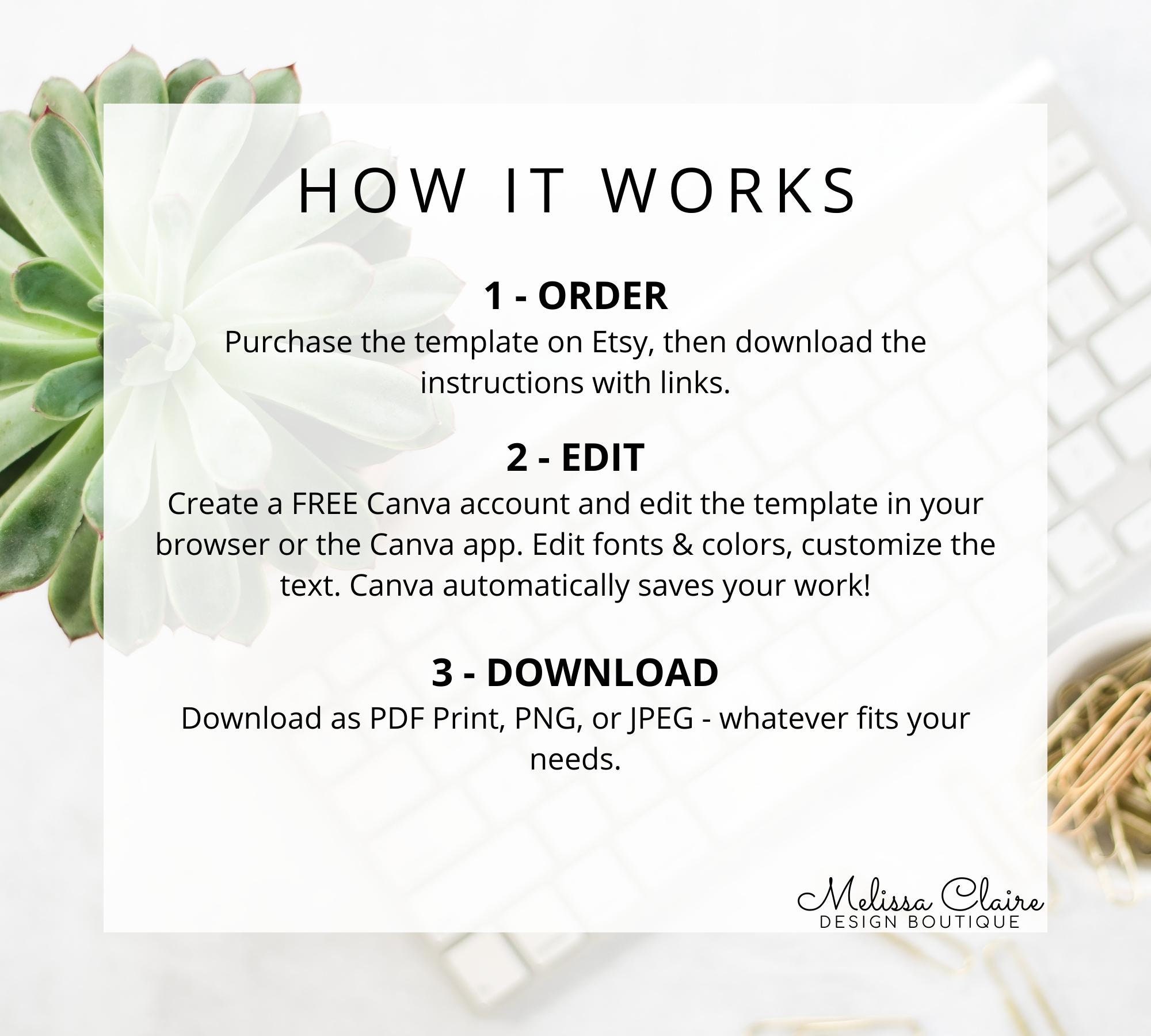 Sign Editable Price List Printable Payment Sign Editable Pricing Sheet ...