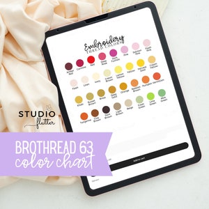 Embroidery Thread Color Chart Brothread Color Chart Brothread 63 Color Chart Embroidery Business  Thread Color Chart