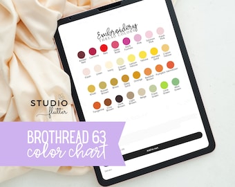 Embroidery Thread Color Chart Brothread Color Chart Brothread 63 Color Chart Embroidery Business  Thread Color Chart