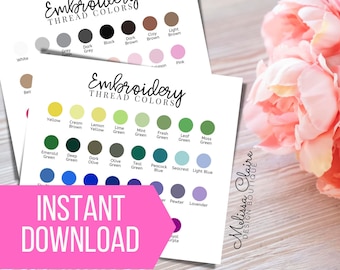 Embroidery Thread Color Chart, Simthread Color Chart, Simthread 63 Color Chart, Embroidery Business, Thread Color Chart
