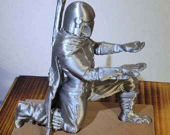 Mandalorian pen holder with base | Office Accessories | star wars lightsaber pen inspired