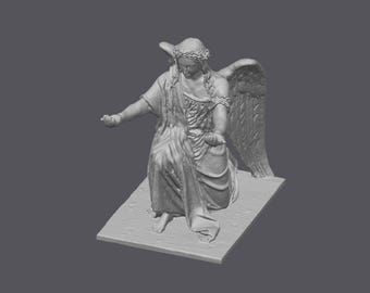 Angel Pen Holder Obj File - Digital File Only - Christian Inspired Desk Accessory Organized Office Workspace