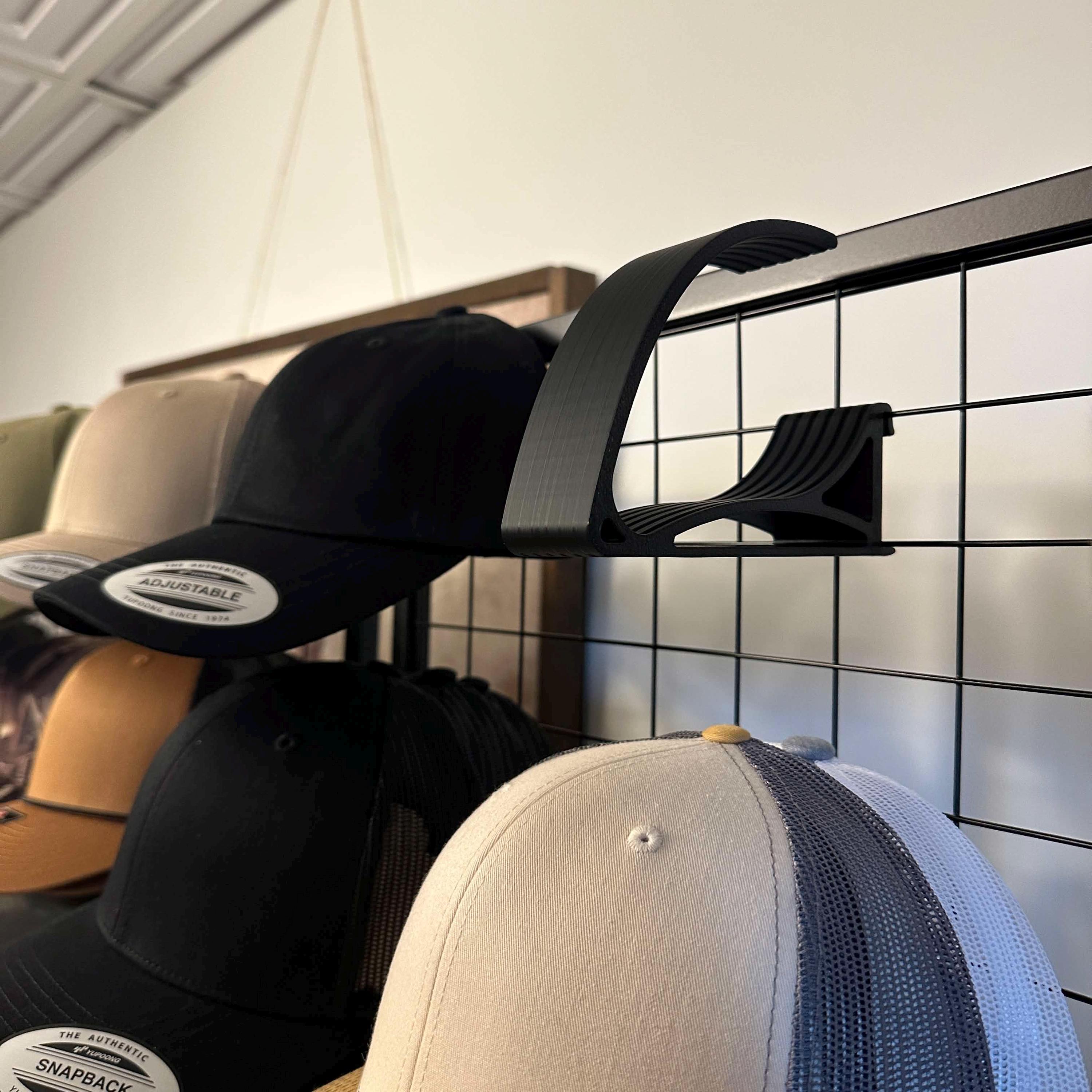 Hat Holder for Wire Racks 44mm Squares - Holds 1 Hats Each - Wire Rack ...