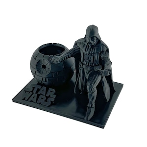Darth Vader And Death Star Pen Holder and Lightsaber Pen Set - Exclusive - Free  Shipping Included! High-Quality Star Wars Office Accessory
