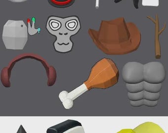 STL Gorilla Tag Digitale Datei für den persönlichen Gebrauch und den persönlichen 3D-Druck - siehe andere Auflistungen, um ein physisches Objekt zu erhalten.