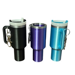 Tumbler Keychain with Removable Lid – Perfect for Chapstick, Lipbalm, and more! - Great Gift ideas - Party Favors - Wedding Gifts - Stanley