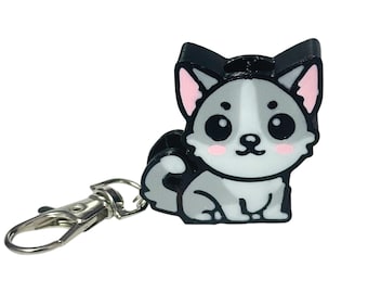 Cute Dog Straw Accessory Keychain - Stanley Tumbler Straw Topper - Kawaii Cat Keychain - Dog Keychain - Great Gift ideas - Party Favors