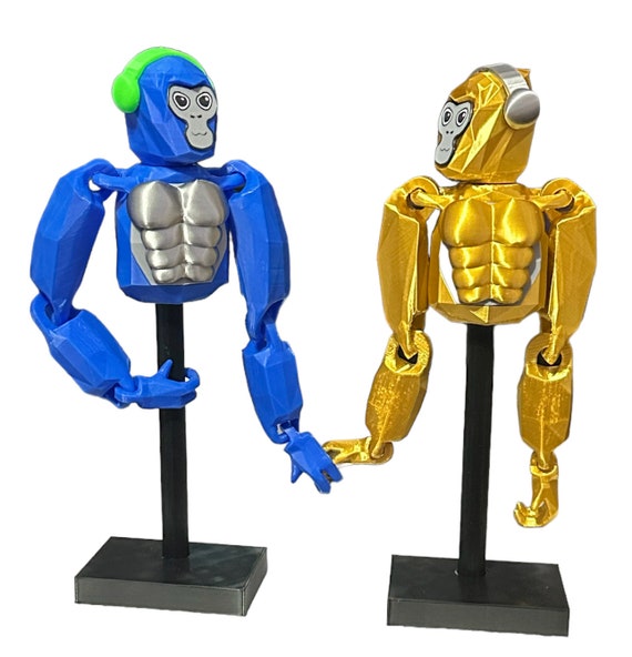 Flexy Gorilla Tag Fidget Toy 8 Inch - Version Rotatable Head