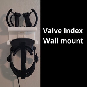 Valve Index Wall Mount - Includes Controller Holders | VR Wall Mount | Valve Index Hanger | VR Accessories