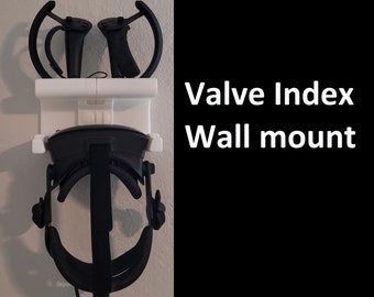 Valve Index VR Wall Mount – with Controller Holders | VR Wall Mount | Valve Index Hanger | VR Accessories