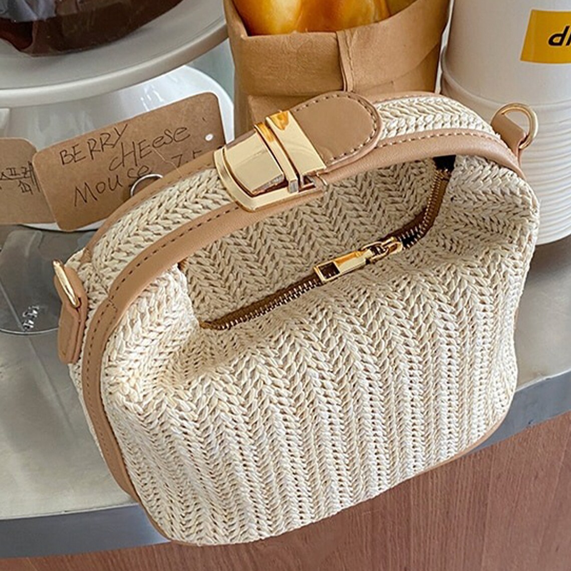 Straw Crossbody Bag Straw Bag Handmade Straw Bag Straw Etsy