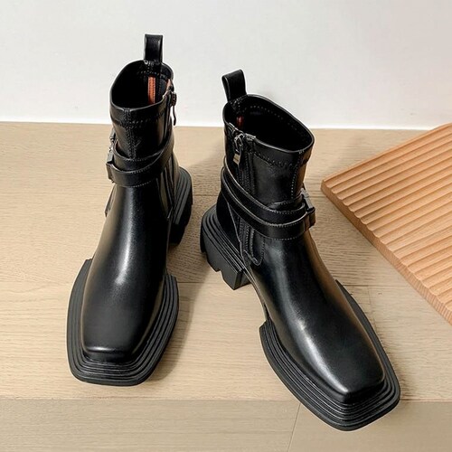 square toe winter boots