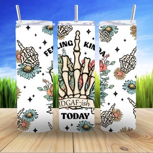 Feeling kinda IDGAFish today Tumbler, cute cup, Sassy cup, gift for her, gift for him, coffee cup, tea cup, fashion cup, funny tumbler