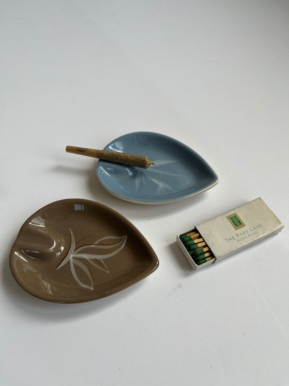 Vintage Ceramic Ashtray Set Etsy