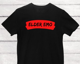 Elder Emo T-Shirt | soft-style unisex tee | emo, alternative, alt rock aesthetic style shirt