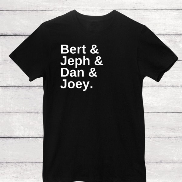 The Used band members names | soft-style unisex tee | Bert Jeph Dan Joey | shirt for Emo, Screamo, Alternative, Punk, Pop Punk style