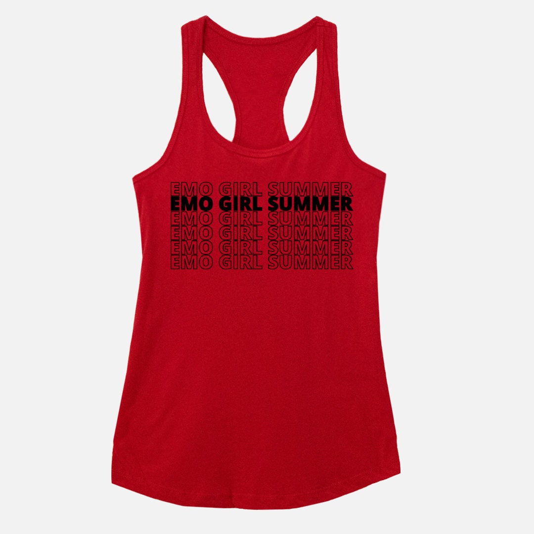 Emo Girl Summer Women S Racerback Tank Top Multi Etsy Ireland Emo Girl Summer Women S Racerback Tank Top Multi Etsy Ireland