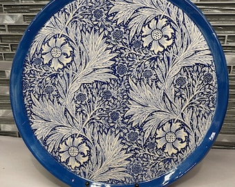 William Morris Platter- in Blue - Large