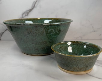 Chip & Dip Set - Speckled Green