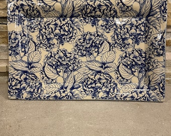 Floral Hydrangea Platter - large
