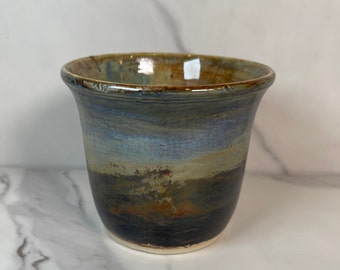 Small Vase in browns and blues