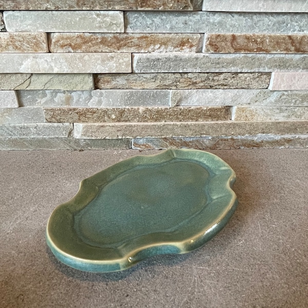 Green Soap Dish Etsy
