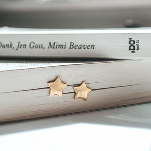 Bintang Star Post Earring, Minimalist Star Earrings, Gold Star Stud Earring, Gift For Her, 18k Gold Plated Earrings, Minimalist Jewelry