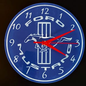 Wall hanging clock - Ford Mustang