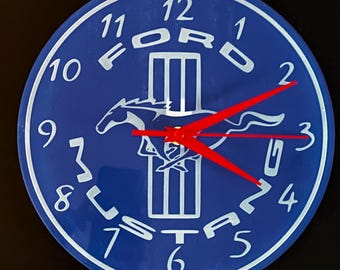 Wall hanging clock - Ford Mustang