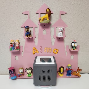 Tonie castle wall shelf for music box Tonie figures in the castle magnetic shelf steel Tonie children girls fairytale castle
