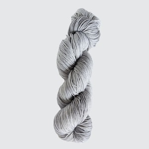 Rambi - Hand-Dyed Yarn in Versatile Gray, Lace/Sock/DK/Sport/Worsted/Bulky/Super Bulky Hand-Dyed Yarn, Wool/Alpaca/Silk/Mohair Dyed Yarn