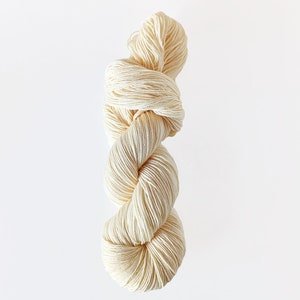 Safe Hand - Hand-Dyed Yarn in Cream, Lace/Sock/DK/Sport/Worsted/Bulky/Super Bulky Hand-Dyed Yarn, Wool/Alpaca/Silk/Mohair Hand-Dyed Yarn