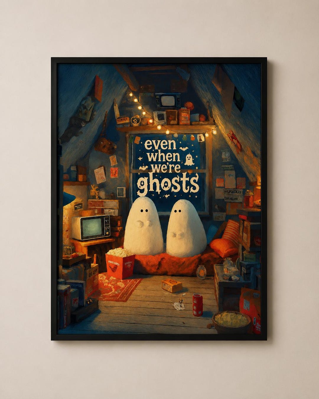 Fun Ghost Poster Even When We’re Ghosts Poster Print - Etsy
