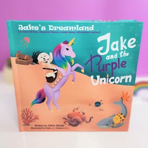 Unicornio Libro para niños Unicornio Libro de cuentos para dormir Libro de perros para niños Libro de animales Libro para niños Regalo de baby shower Regalo de cumpleaños único para niños