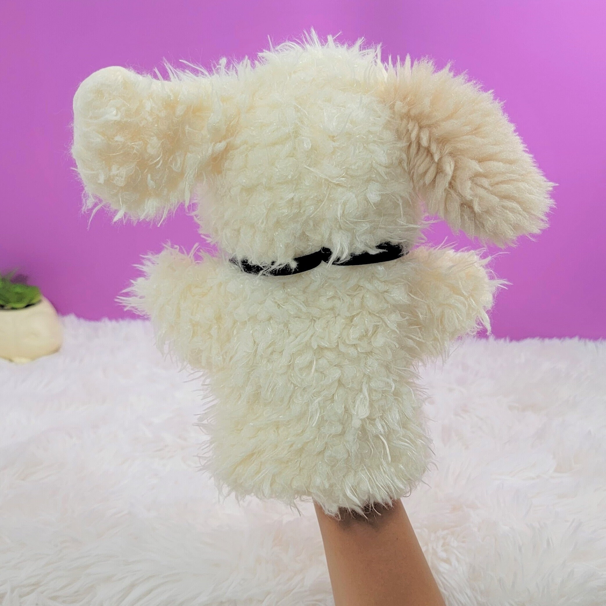 Hand Puppet Dog Soft Plush Toy Soft Furry Dog Cute Dog Puppet Birthday ...