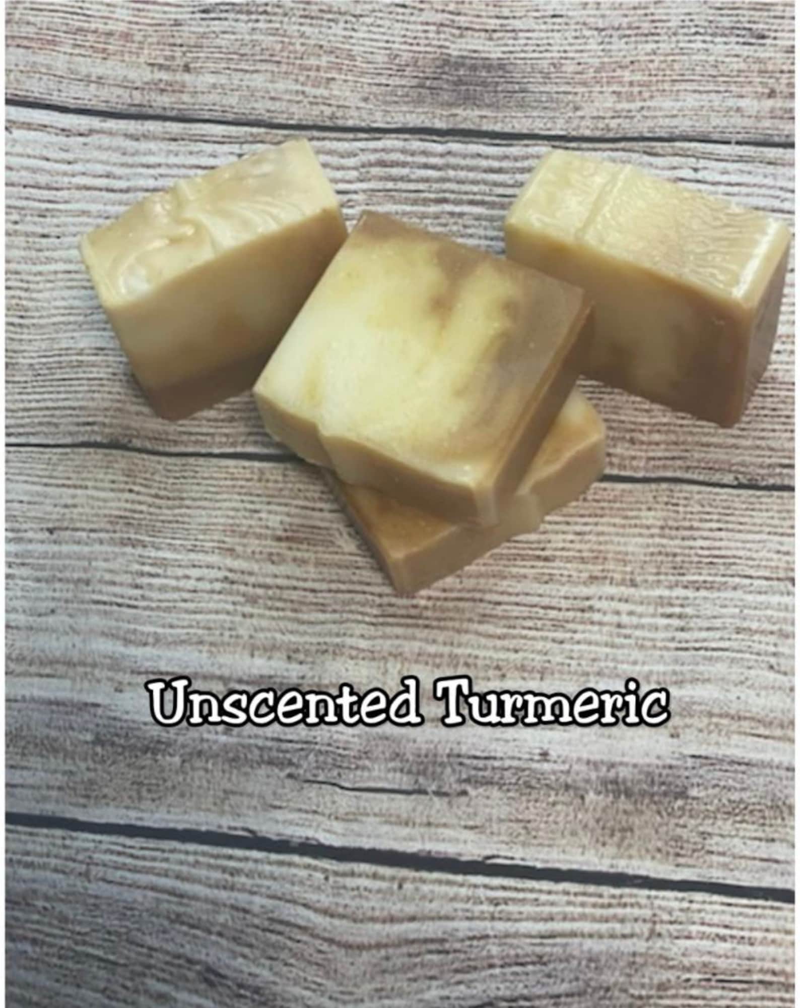Unscented Turmeric Cold Process Soap Natural Handmade Soap Etsy